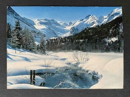 AK Wintermorgen bei Morteratsch