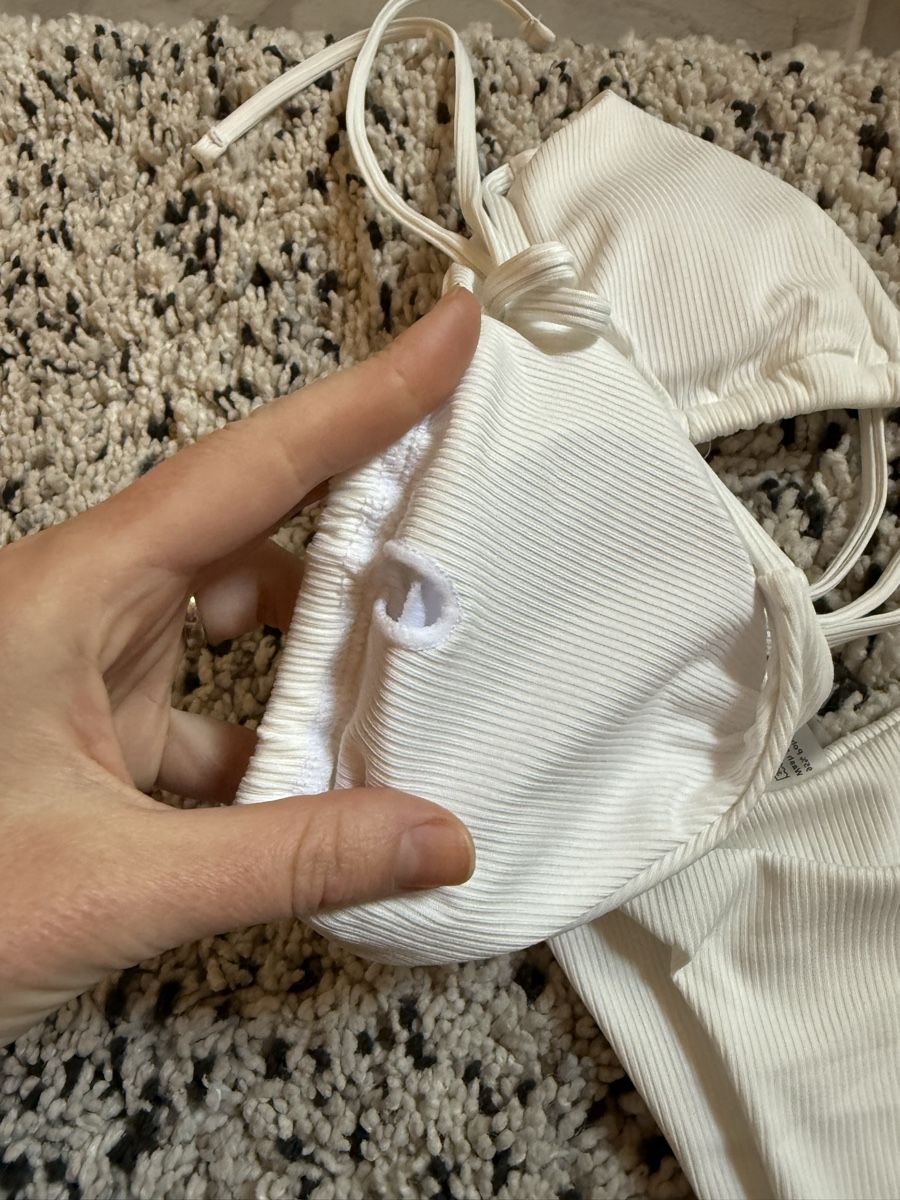 Costumi da bagno & Bikini: Weisser Rippen Bikini Gr. S - Neu – Nuovo (secondo la descrizione) da Dotzigen venduto da White_Warrior 3