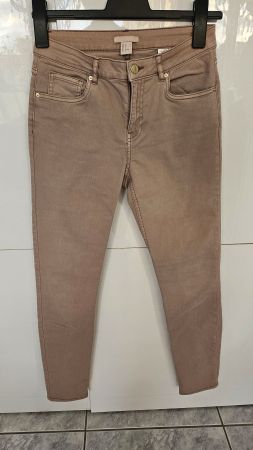 H&M Skinny Jeans Damen Gr. 36 Hellbraun