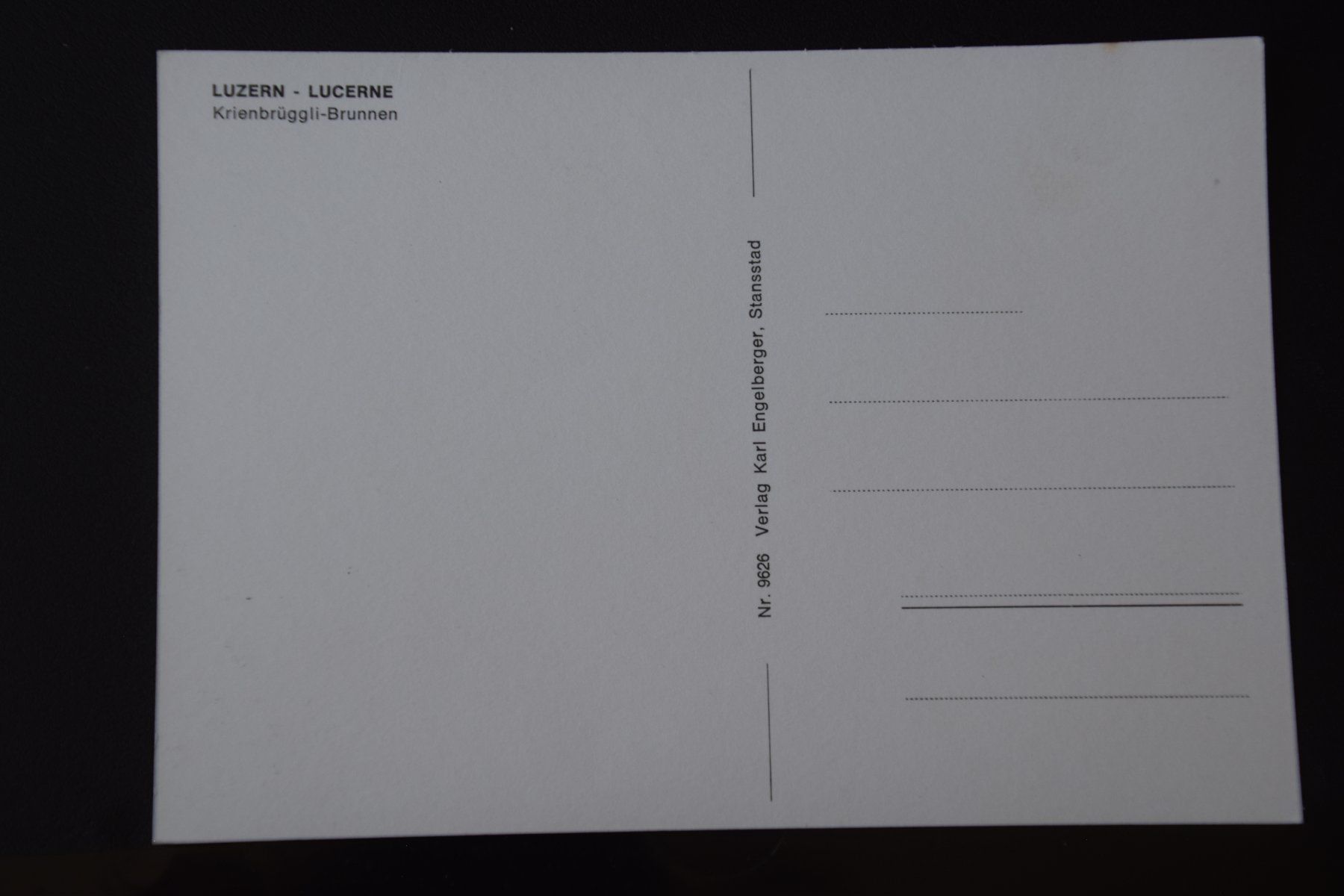 Cartoline postali: AK Luzern, Restaurant Krienbrücke – Usato da Luzern venduto da CH2018 1