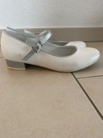 Weisse Mädchen Schuhe mit Absatz und Glitzer Gr. 36