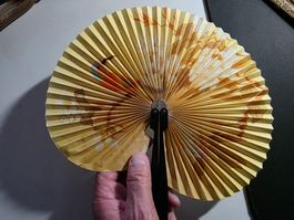 antiker verschliessbarer Hand Fächer 14 cm