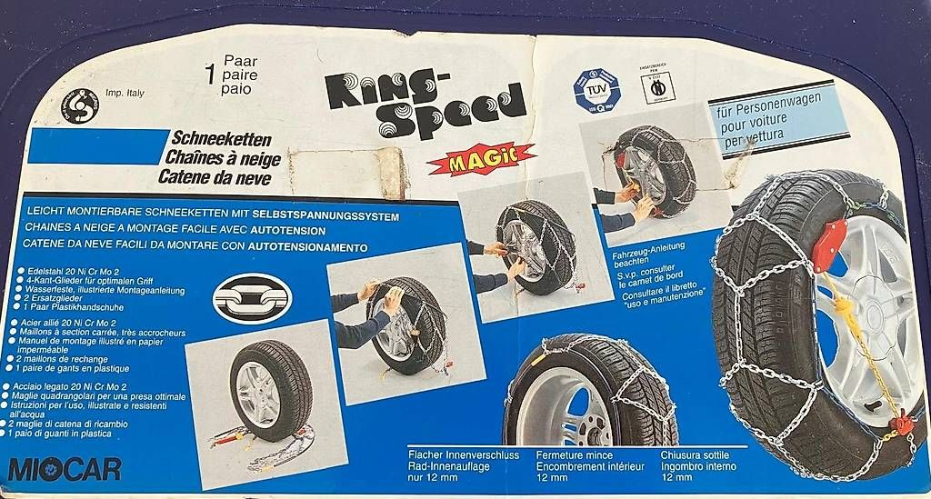 Catene da neve: Schneeketten Ring-Speed Magic 080 12mm – Usato da Pfaffnau venduto da SinCity77 1