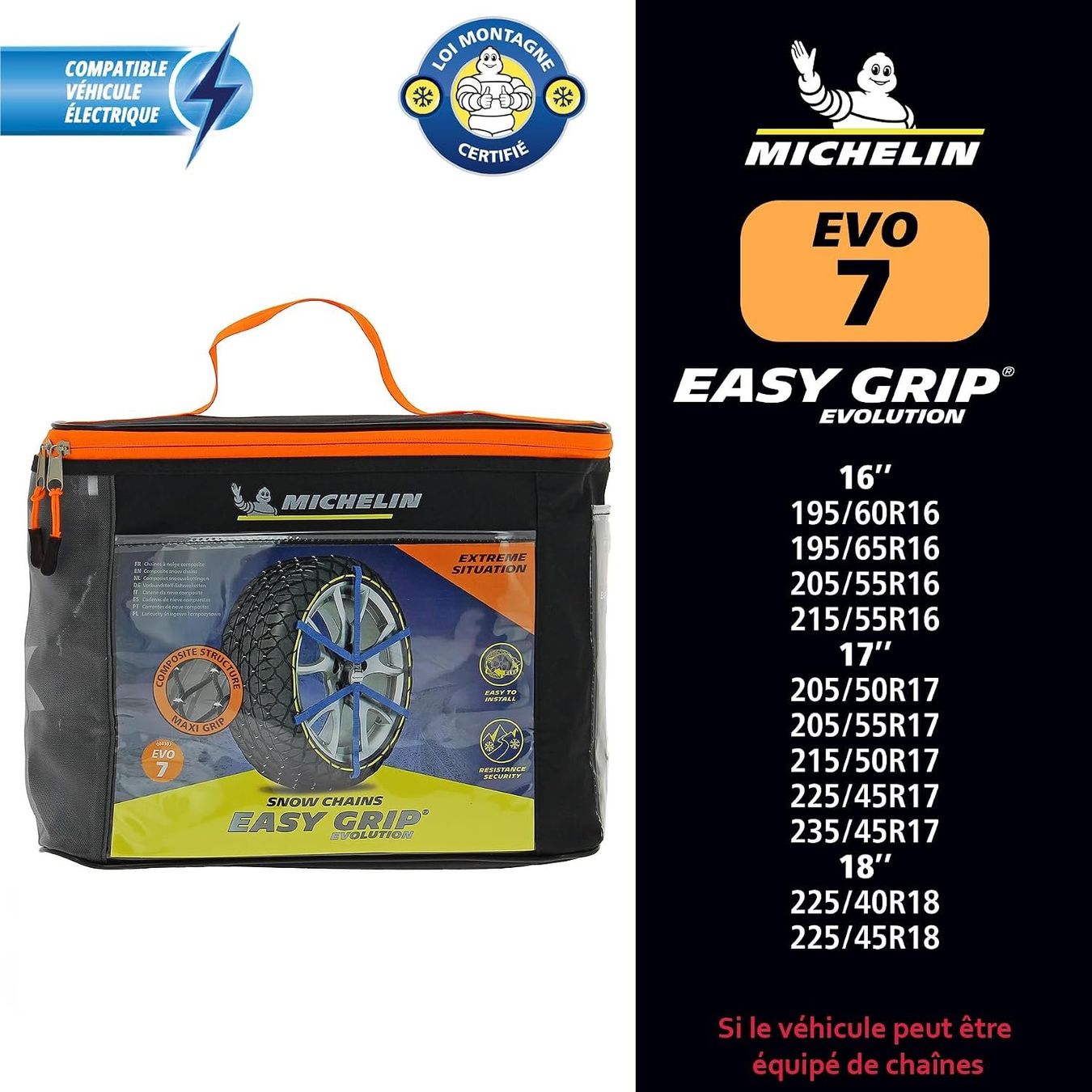 Catene da neve: Michelin Easy Grip EVO 7 Schneekette – Nuovo e nell'imballaggio originale da Zürich venduto da DinoGuy