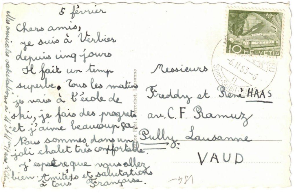 Cartoline postali: Verbier - Sessellift Médran – Usato da Binningen venduto da Mountainrider 1