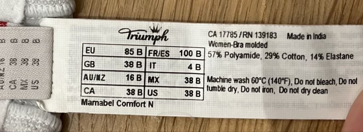 Triumph Altra biancheria intima: 3 Triumph Still-BHs Mamabel Comfort N – Usato da Fehraltorf venduto da gkradolfer 2