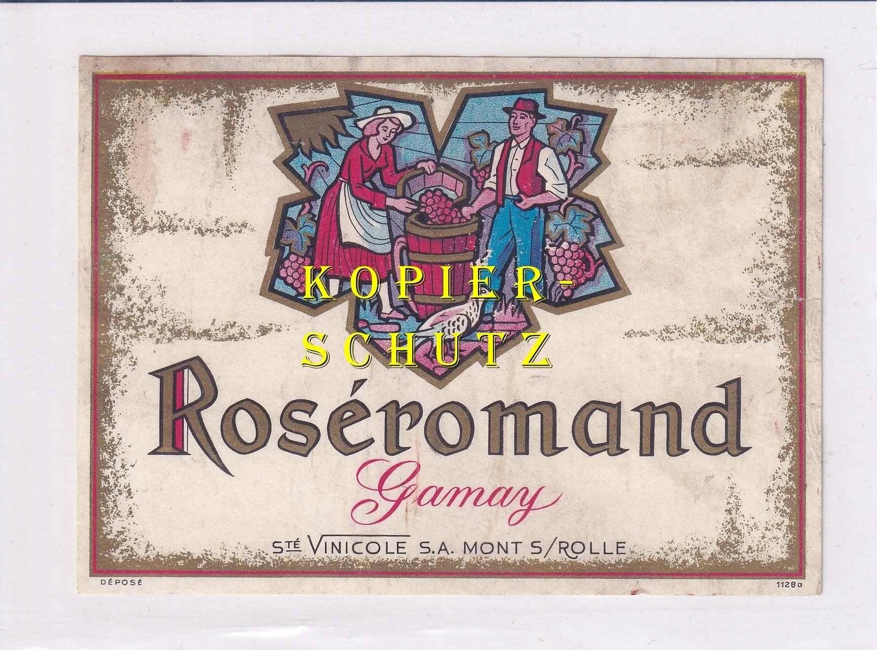 Carta: Etikette - Gamay "Roséromand" /bd – Usato da Hombrechtikon venduto da Rudolf07