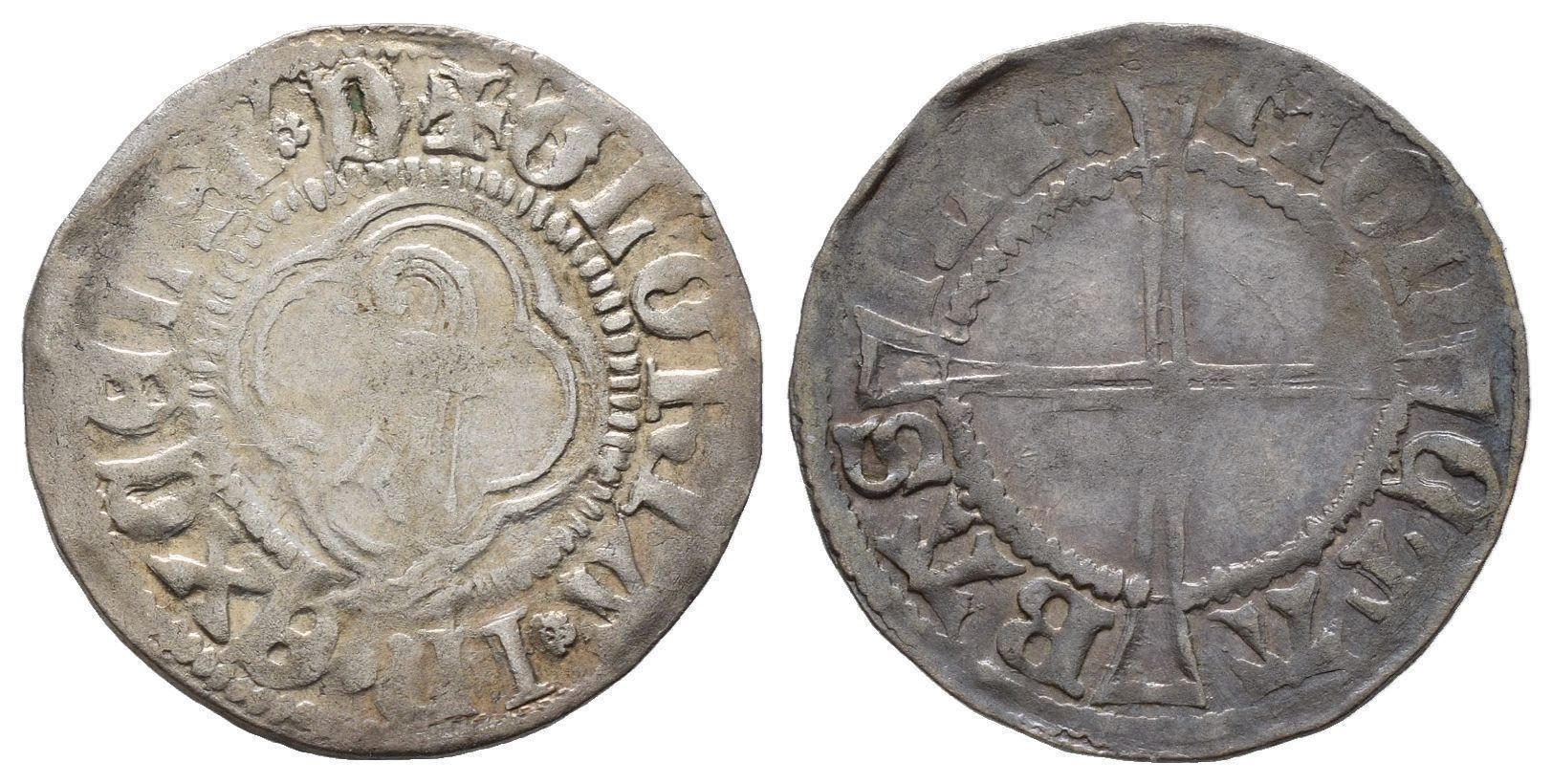 Alle Münzen: Basel Doppelvierer o.J. 15.Jh. /3501 – Gebraucht aus Trimbach von Solothurn1