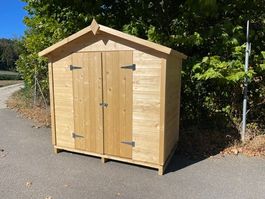 Gerätehaus klein 214x124cm bereits aufgebaut, neu