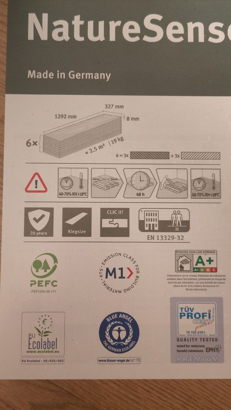 Rivestimenti per pavimenti: EGGER Laminat Skanderborg Eiche honig Kingsize NatureSense – Nuovo e nell'imballaggio originale da St. Gallen venduto da SaleAway 3