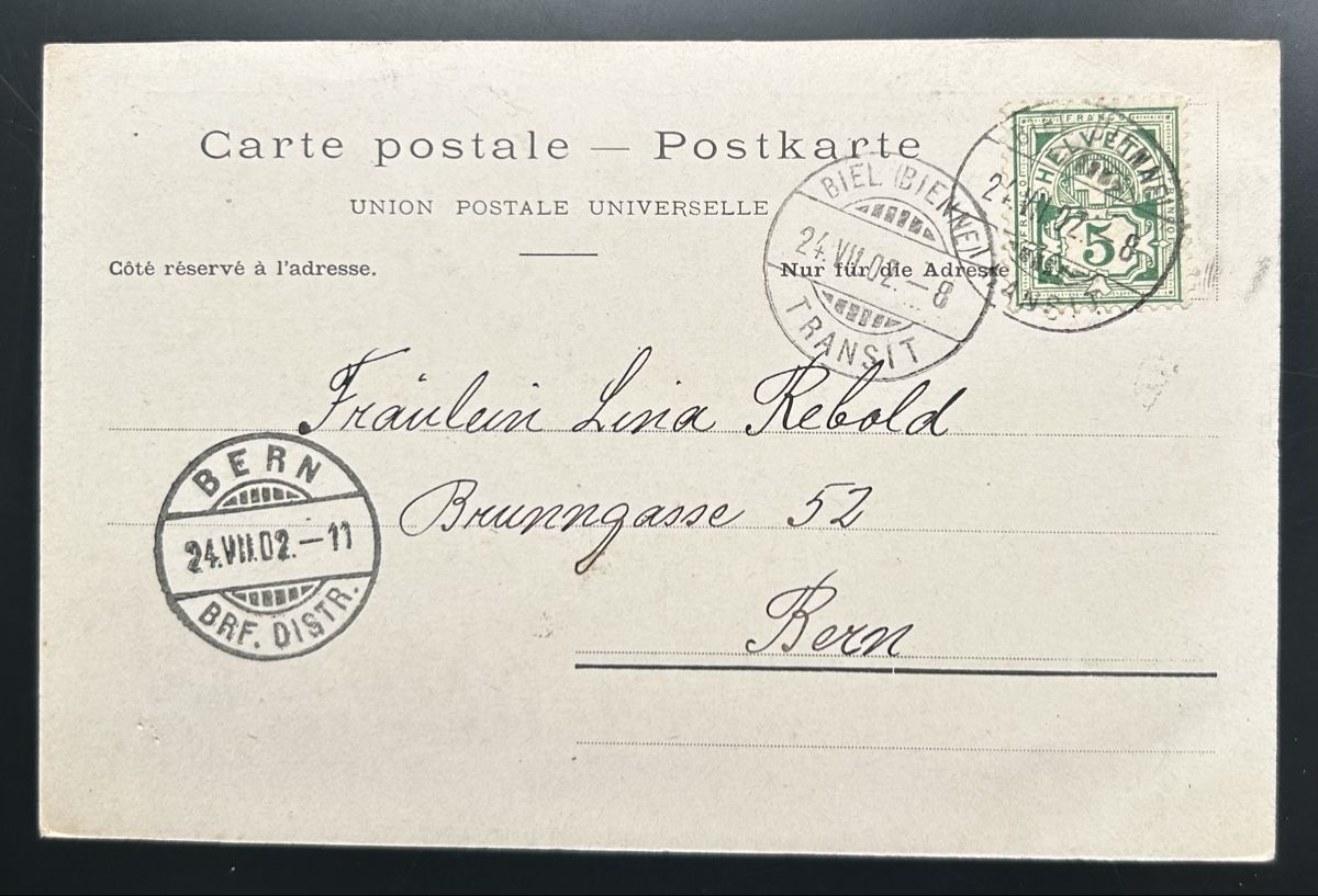 Cartoline postali: Souvenir de Bienne Litho  – Usato da Horw venduto da Tellbub 1