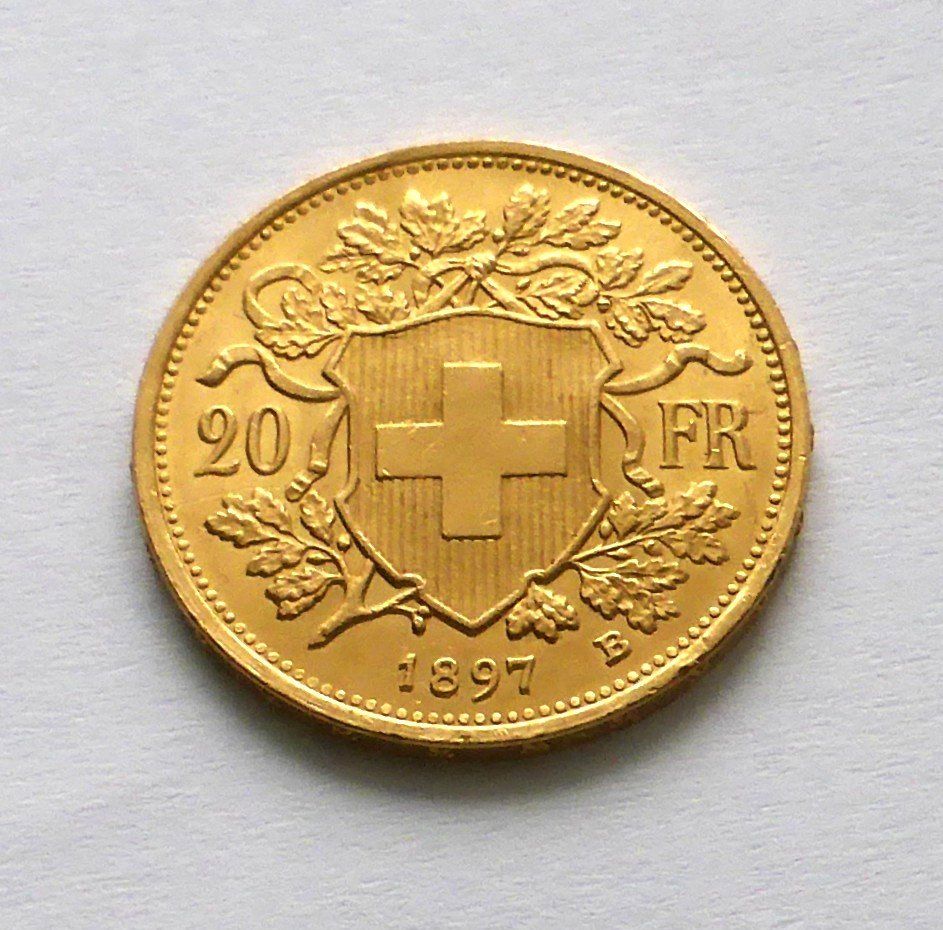 Toutes les monnaies: GOLDVRENELI 20Fr.  1897 !! – Neuf (Voir description) à Buochs par ema-coins
