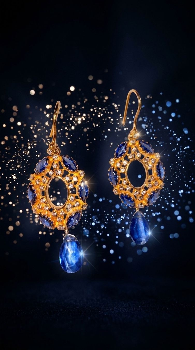 Orecchini pendenti & Orecchini a lobo: Boucles d'oreilles argent 925 et cyanite – Nuovo e nell'imballaggio originale da St-Maurice venduto da Sandrinette123 5