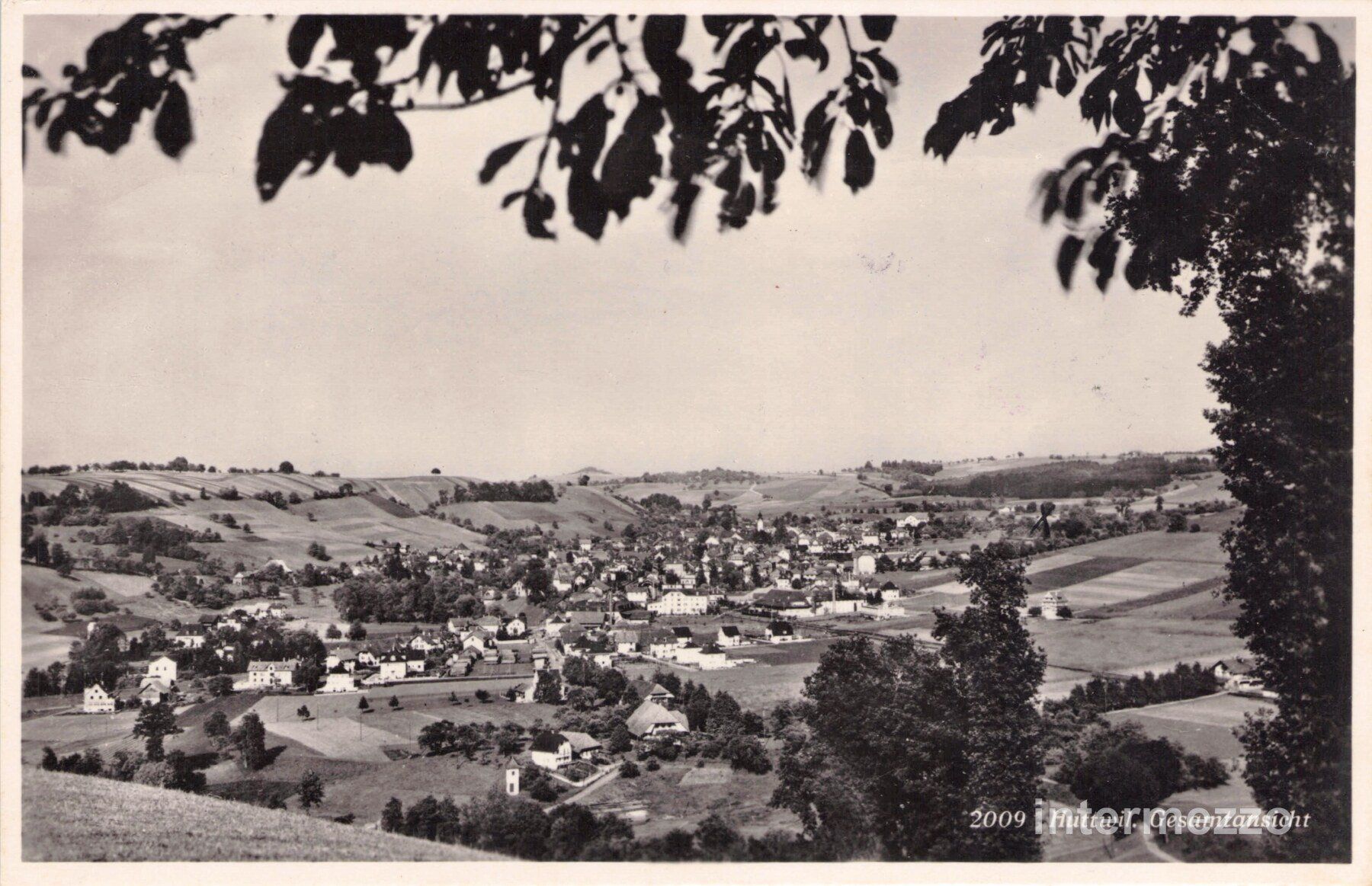 Cartoline postali: Huttwil BE // 1938 Dorf // Sommer – Usato da Basel venduto da intermezzo12