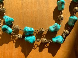 Modeschmuck: Türkis & Gold