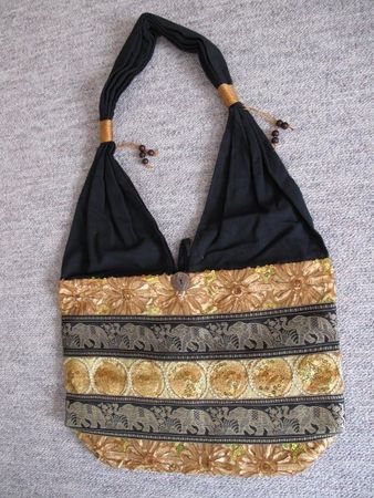 Bequeme - Sommer - Stofftasche mit Elefanten-Muster - Neu