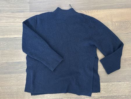 H&M mama wool sweater bleu marine size S 