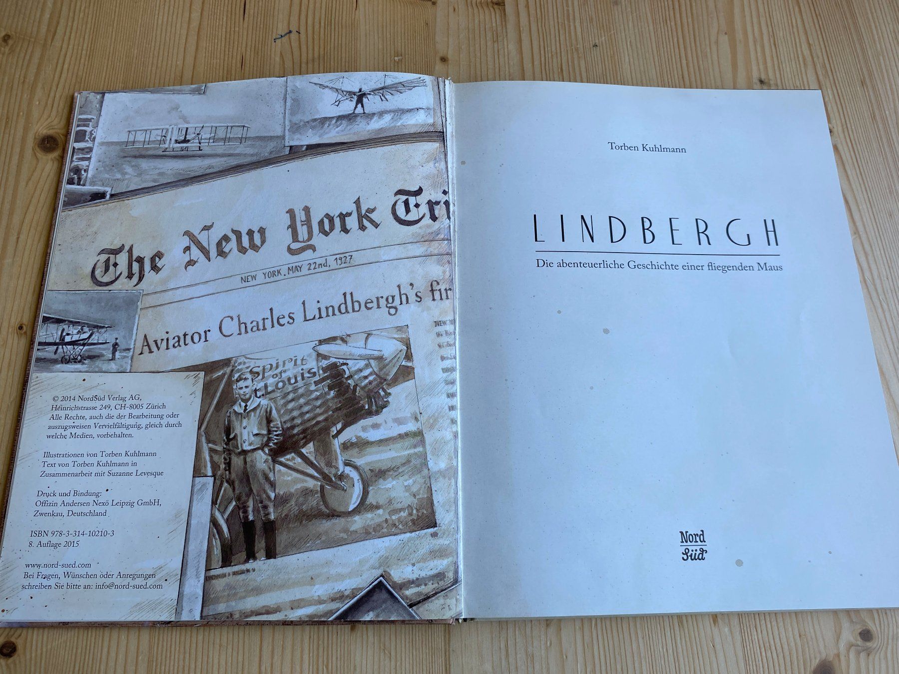 Libri: Torben Kuhlmann:Lindbergh, abenteuerliche Geschichte einer.. – Usato da Weinfelden venduto da Cheyenne21 3