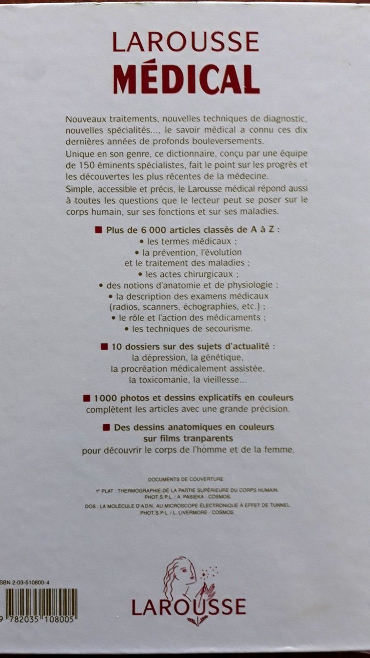 Libri: Livre Larousse médical – Nuovo (secondo la descrizione) da Sierre venduto da sabr11 1
