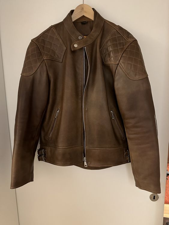 Goldtop THE '76 CAFE RACER JACKET WAXED BROWN Kaufen auf Ricardo