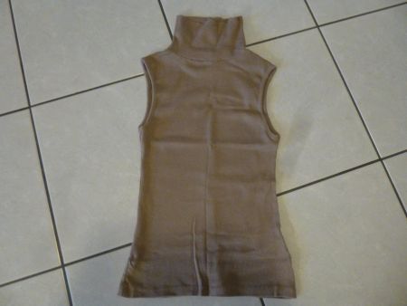 Chicorée Rollkragentop,  Grösse S, hellbraun, Top Zustand!