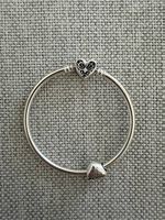Original Pandora Moments Armband mit Herz-Clip & Charm
