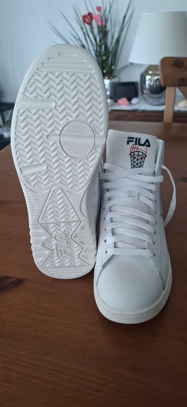 Fila Scarpe da donna: FILA MID HIGH SNEAKER 38 LEDER WEISS NEU – Nuovo e nell'imballaggio originale da Niederrohrdorf venduto da Gummibaerchen01 1