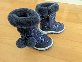 Mädchen Winterstiefel/Gefütterte Boots mit Herzchen - Gr.22