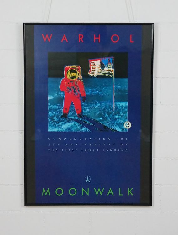 Seltenes ANDY WARHOL Poster MOONWALK first edition | Kaufen auf Ricardo