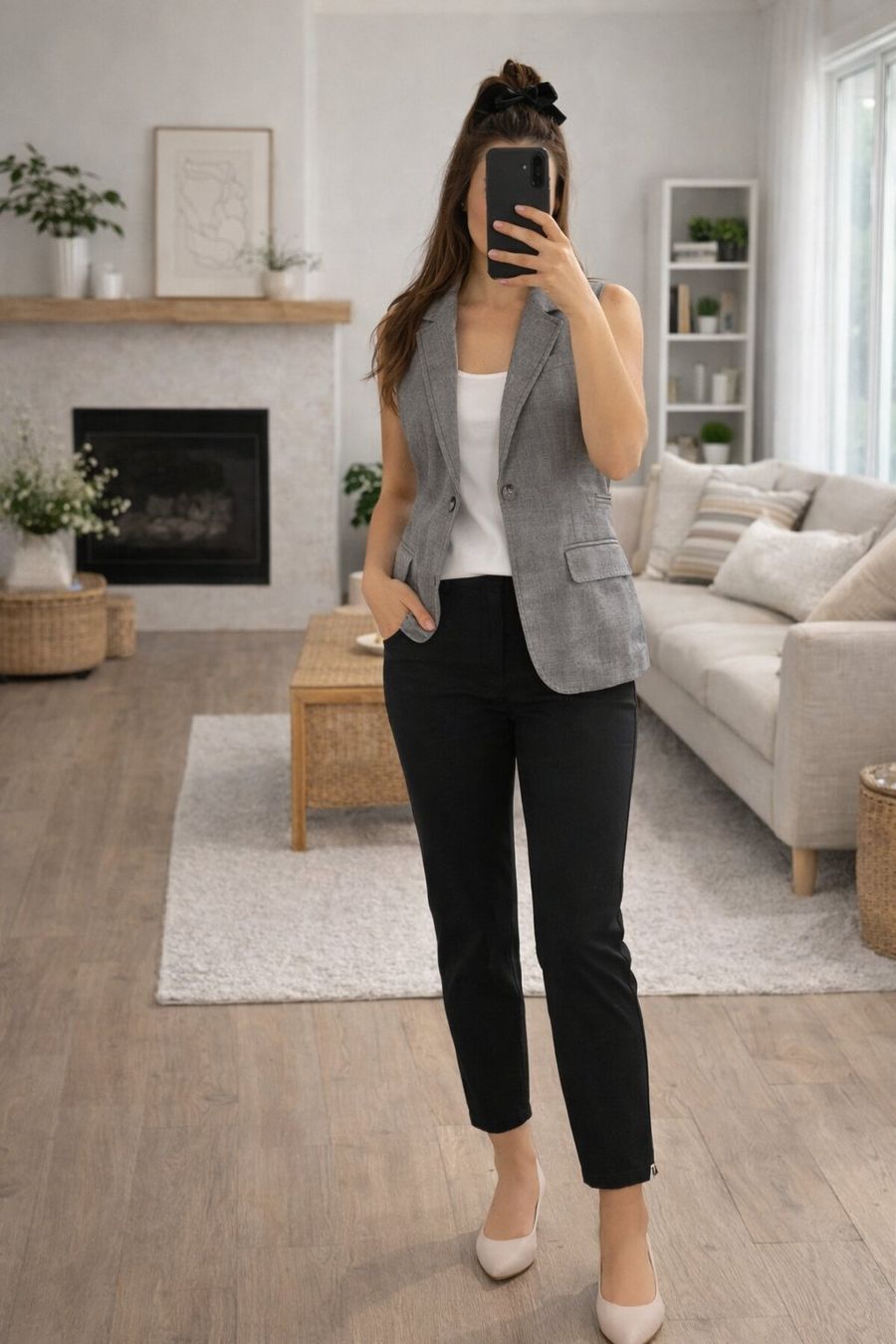 Gilet & Giacche senza maniche: Damen Blazer Weste Grün Chic – Nuovo (secondo la descrizione) da Fully venduto da VaneaSelection 1