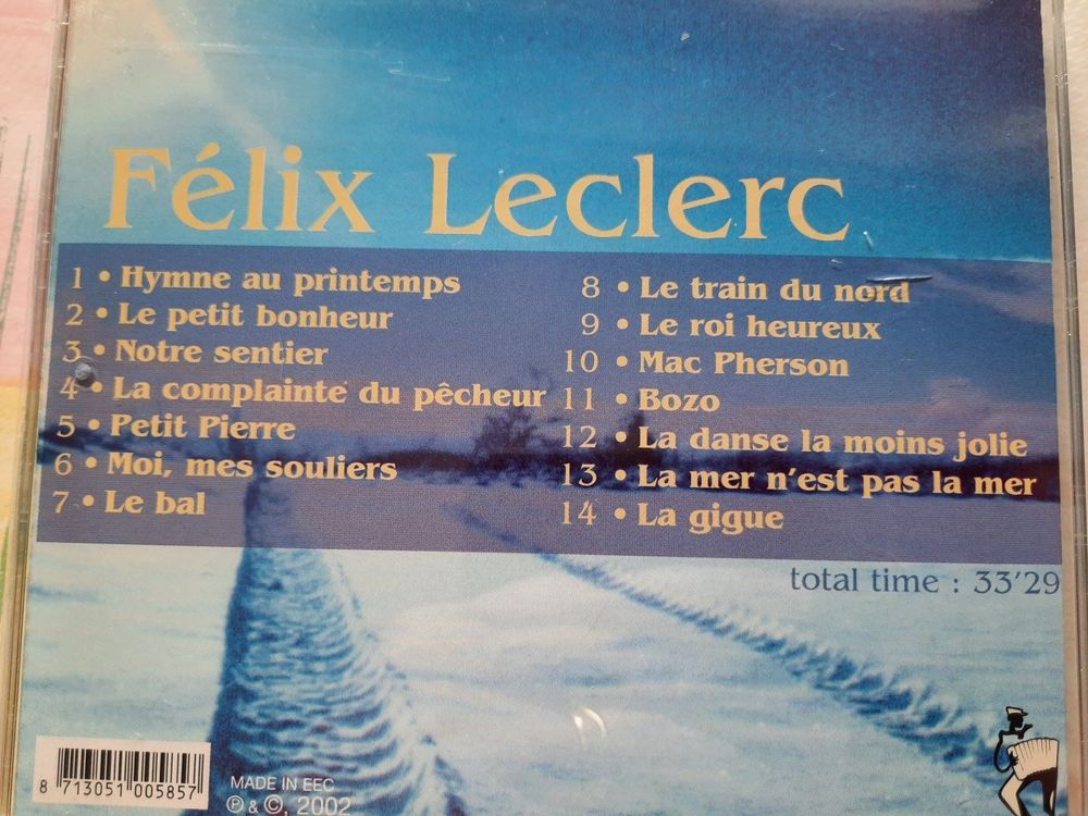 CD F lix Leclerc Moi mes souliers Acheter sur Ricardo