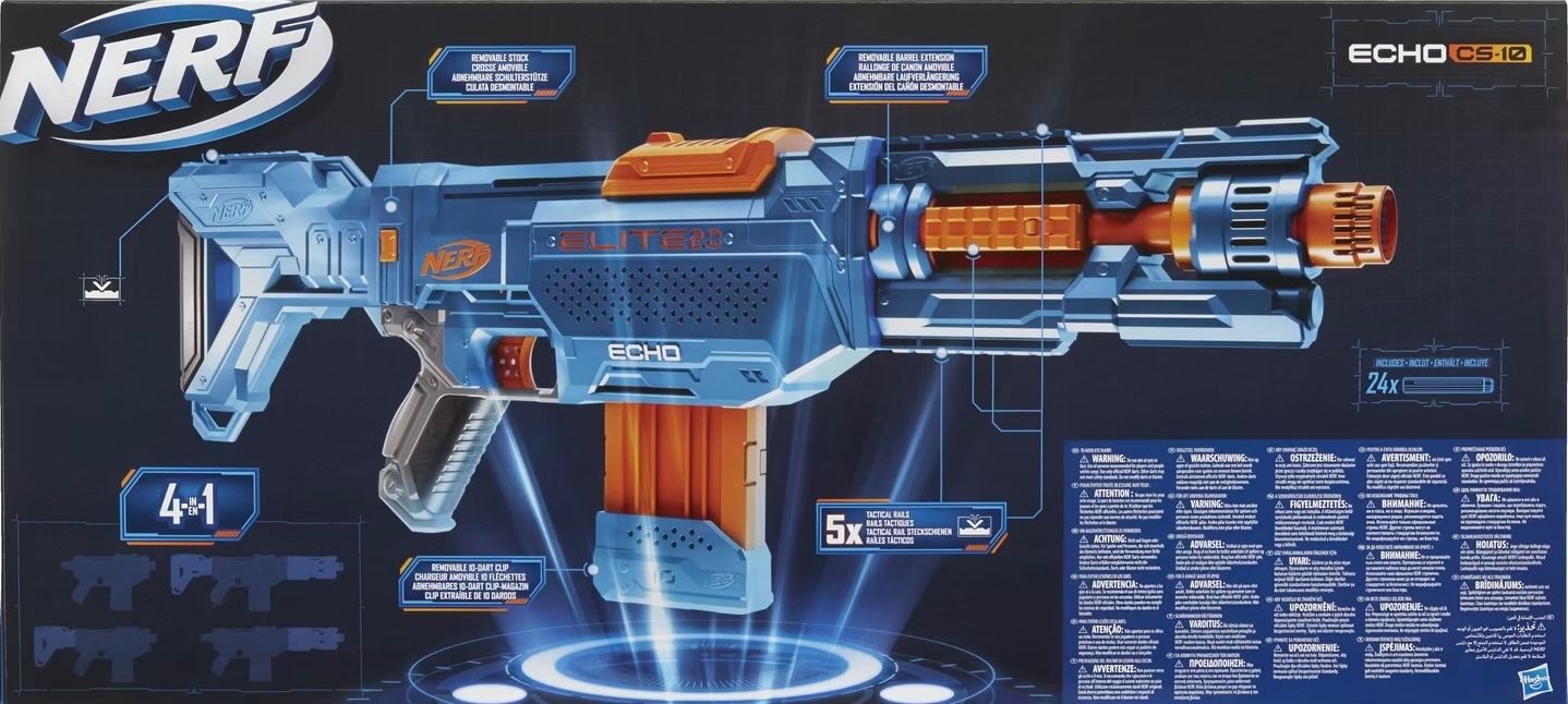 Nerf Giocattoli: Nerf Elite 2.0 Echo CS-10 4 in 1 mit 24 Schuss – Nuovo (secondo la descrizione) da Basel venduto da Seifehuesli 2
