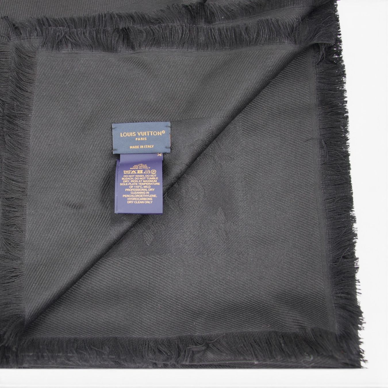 Louis Vuitton Foulards, Tücher & Schals: Louis Vuitton Monogram Schal schwarz – Gebraucht aus Binningen von Designerlabels 6