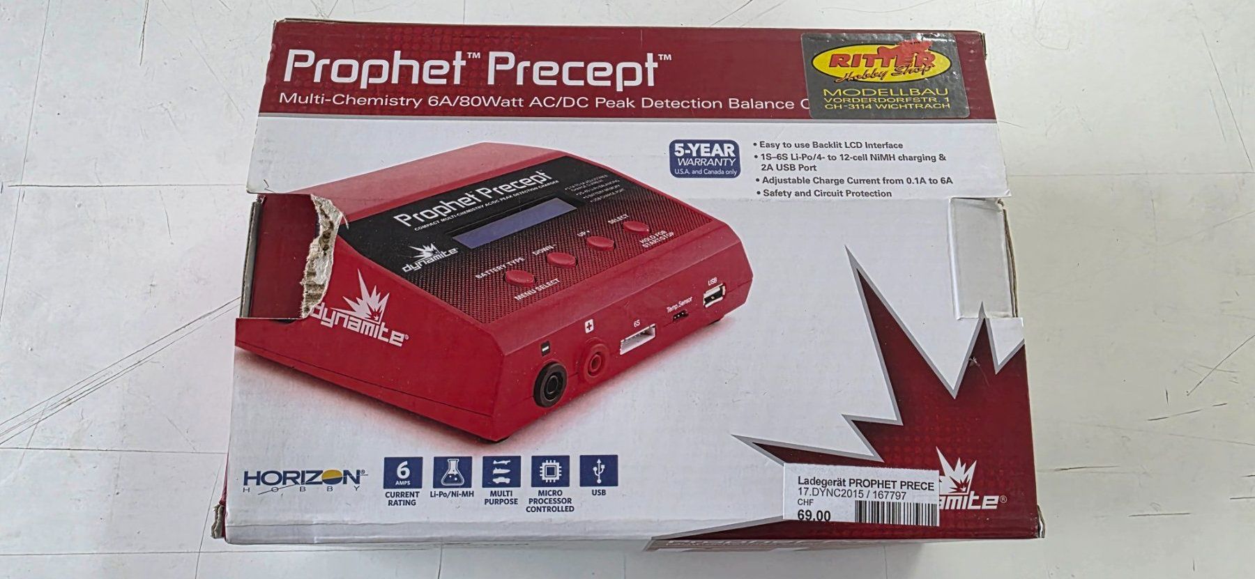 Batterie, Caricabatterie & Alimentatori: Dynamite Prophet Precept Ladegerät mit Zubehör – Usato da Wolfwil venduto da U707 3