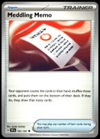 Pokémon Meddling Memo 181/191   SV08 Surging Sparks