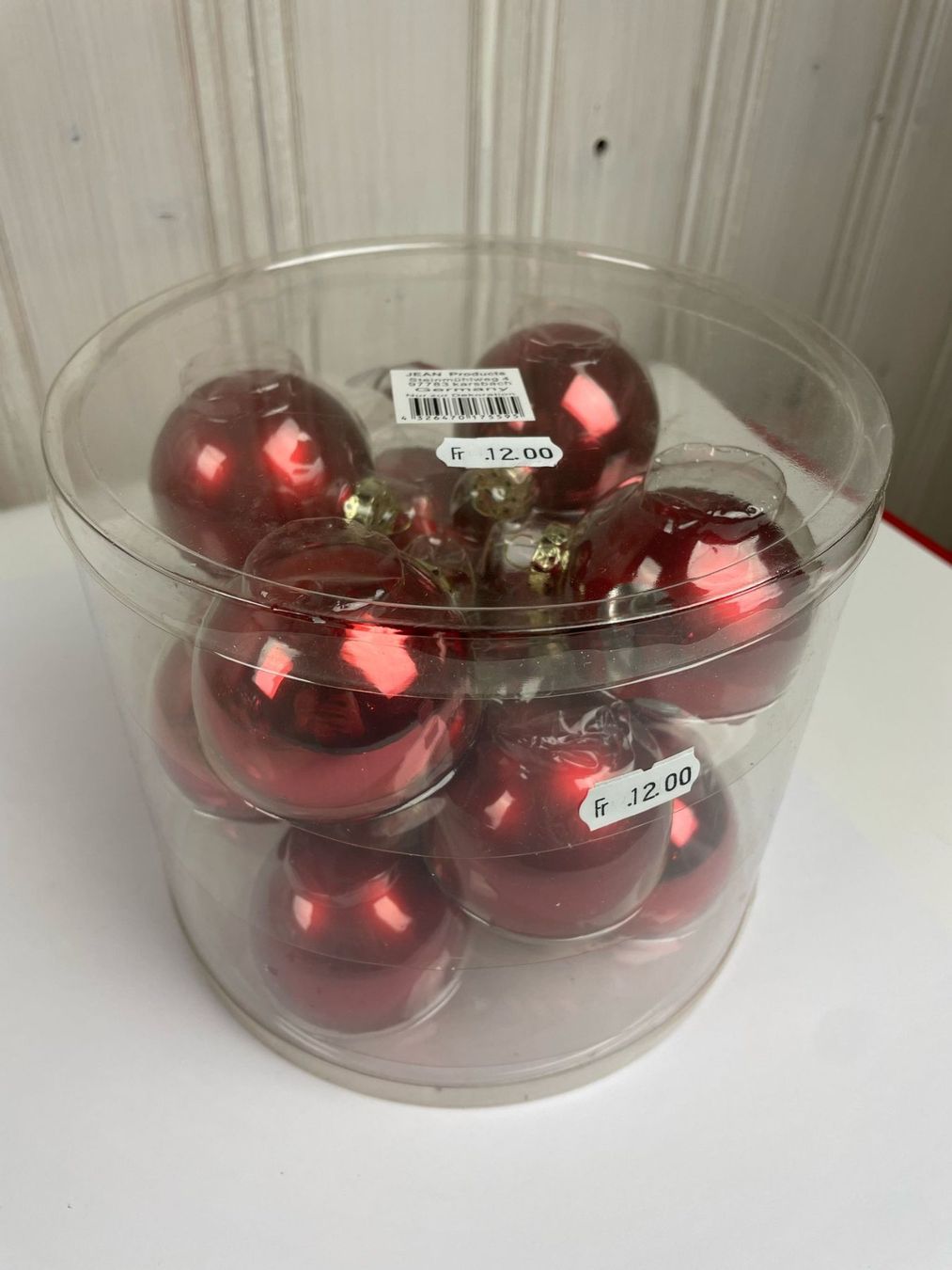 Tutte le decorazioni: Weihnachtskugeln, glänzend - ROT – Nuovo e nell'imballaggio originale da Wängi venduto da Thurgauer98