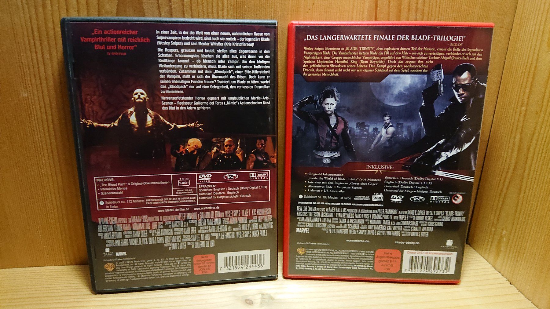 Tutti i DVDs: BLADE 2 und 3 auf DVD mit Wesley Snipes – Usato da Wilderswil venduto da Exebub 1