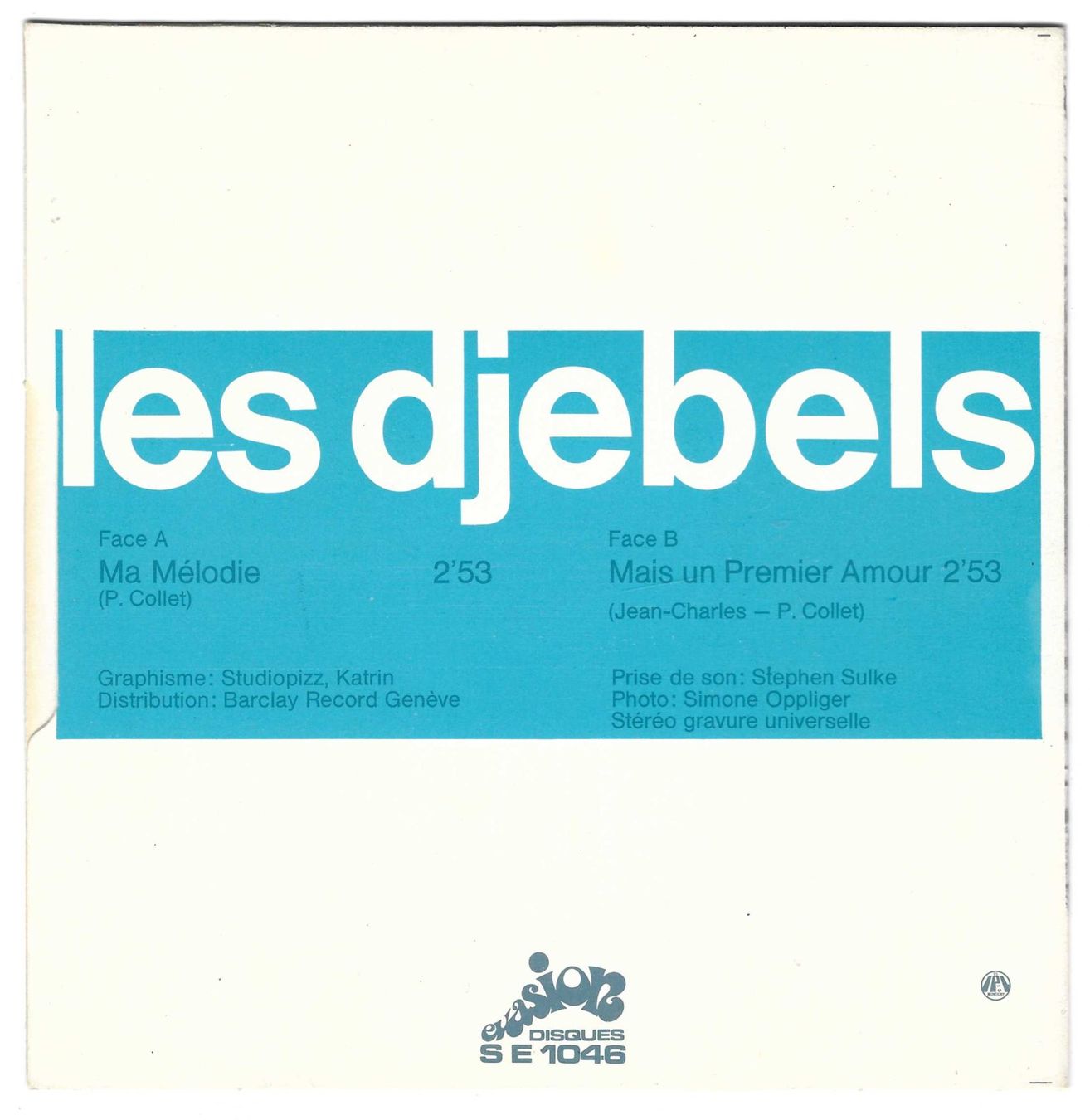 Dischi in vinile: LES DJEBELS  -  MA MELODIE  + 1 – Usato da Bex venduto da Giorgiob 1