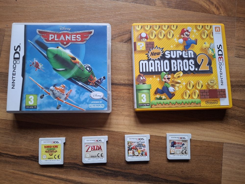 6 Nintendo 3DS Spiele – Mario,Zelda,Donkey Kong,Smash Bros (Gebraucht ...