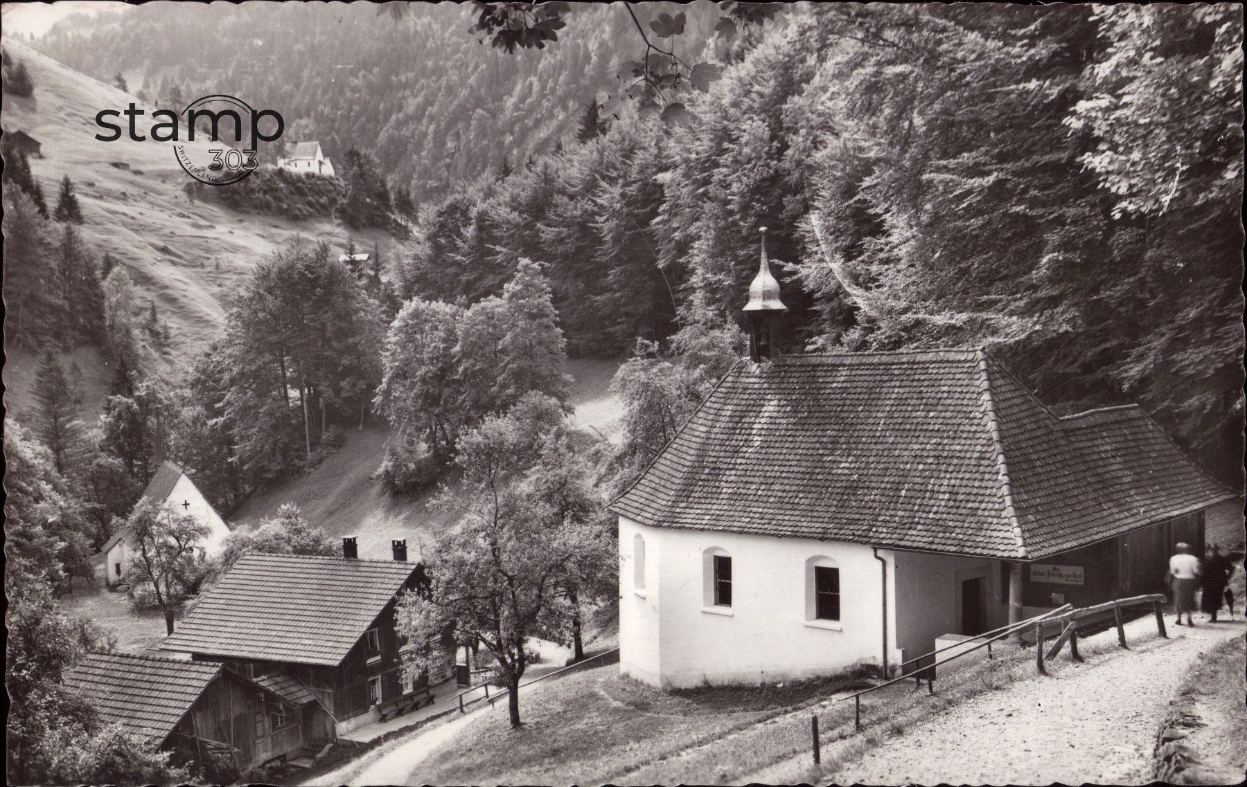 Cartoline postali: 1962 AK Einsiedelei _ Flüeli-Ranft – Usato da Eggersriet venduto da stamp303