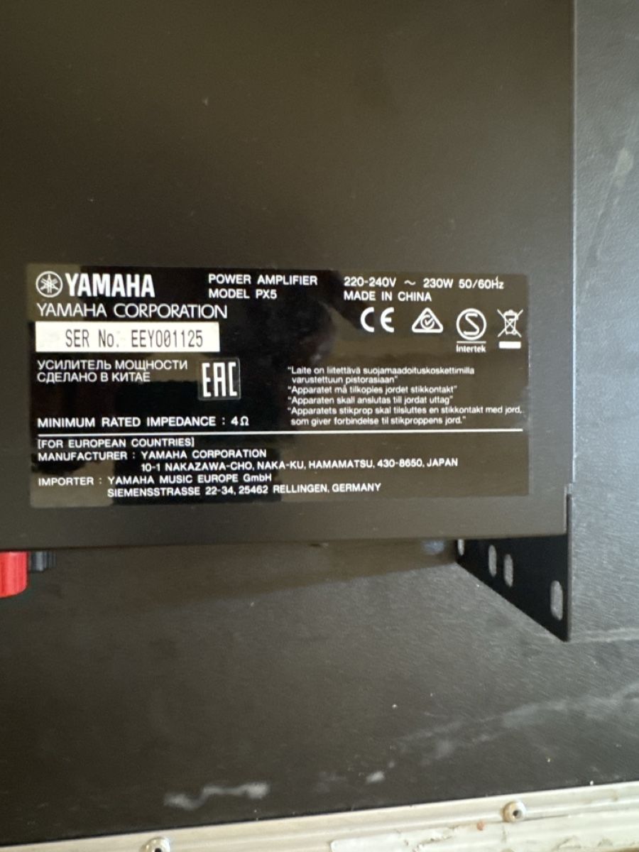 Yamaha Amplificatori: Yamaha PX5 Verstärker – Usato da Goldingen venduto da DDietziker 3