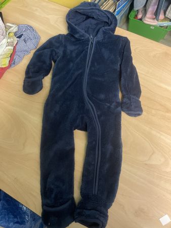 Warmer flauschiger Winter-Overall, Gr.74/80 Top Zustand!