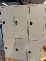Metall-Garderobenschrank / Schliessfachschrank – 6 Fächer
