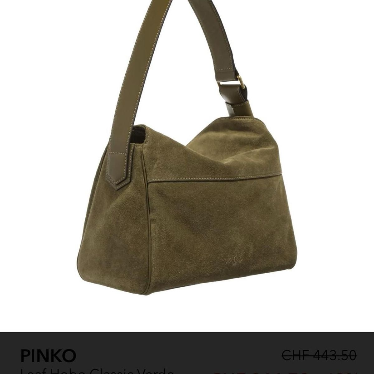 Pinko Sacs femmes: PINKO Leaf Hobo Suede Bag – Neuf (Voir description) à Zürich par ler_p76p 1