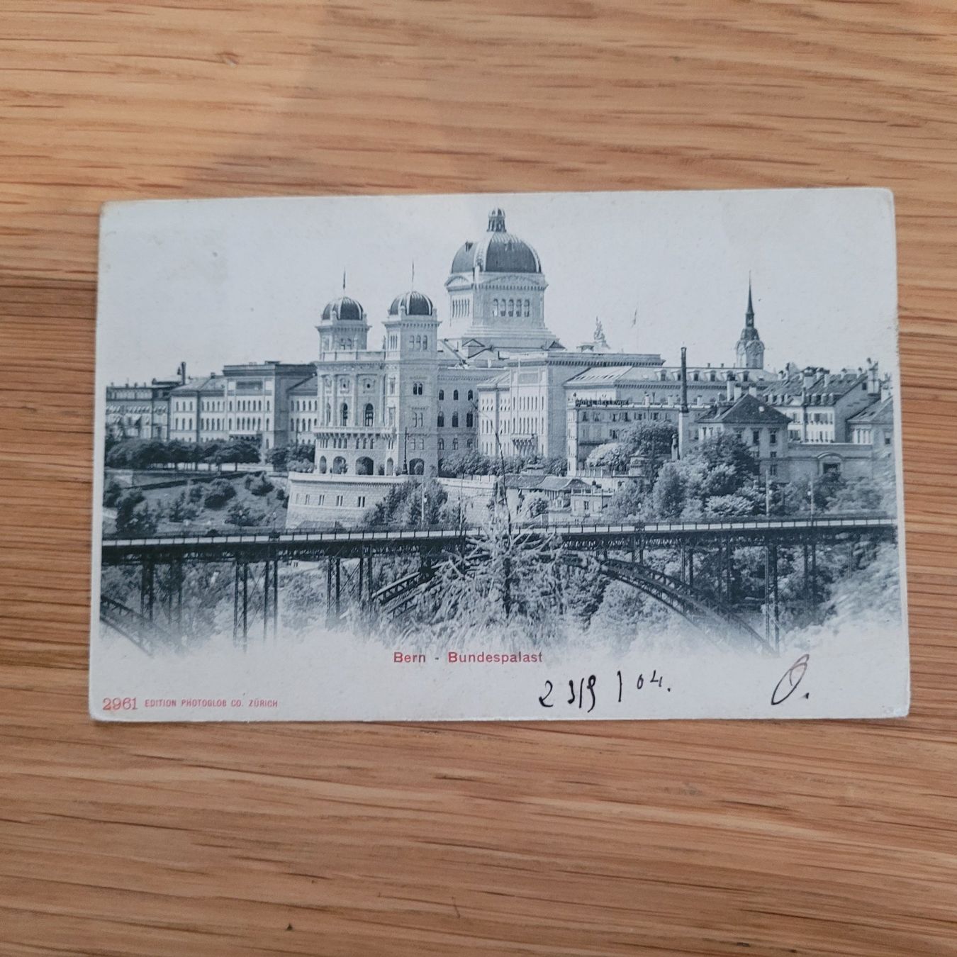 Cartoline postali: Postkarte Ancienne Bern Bundespalast 1904 – Usato da Biel/Bienne venduto da Destockweb