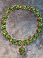 Antikes TOP Collier Glas/Folie ca 1880 oder früher