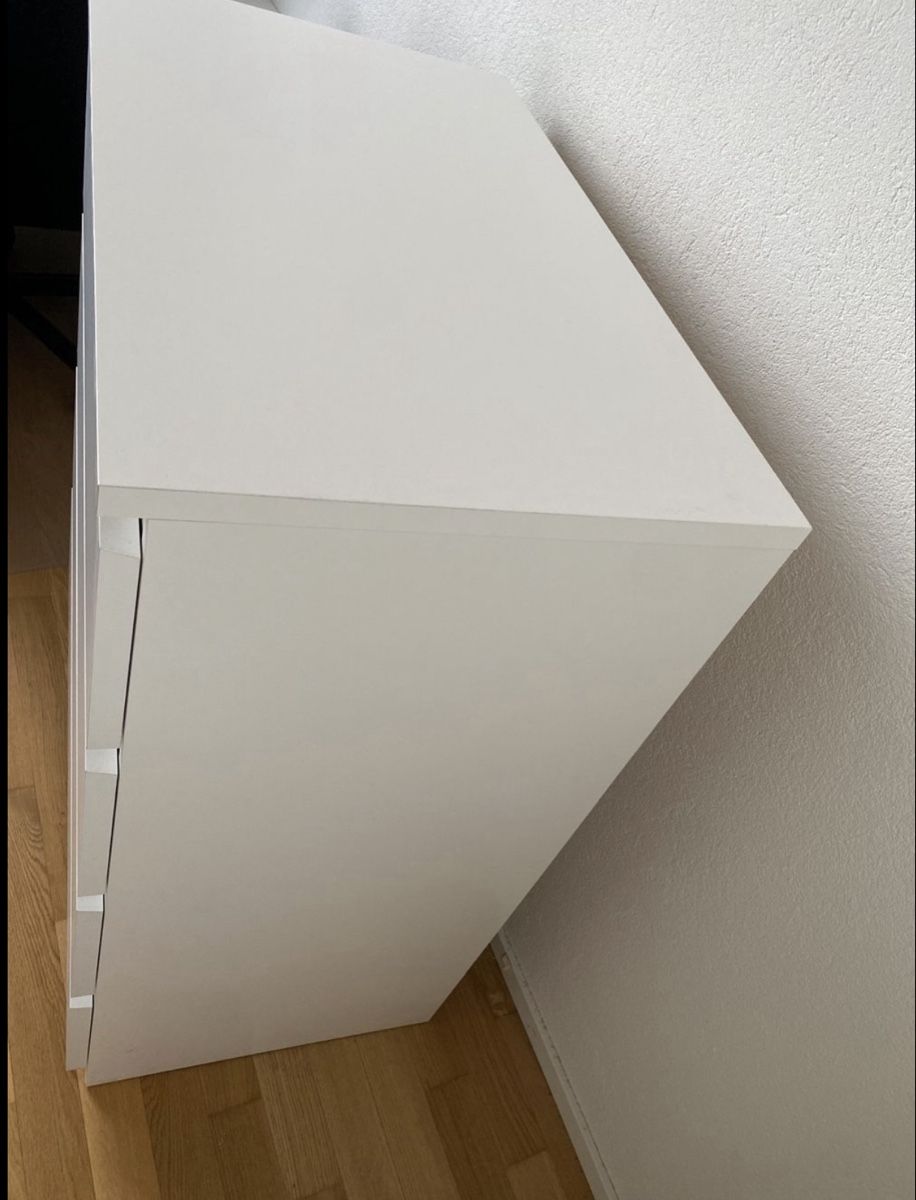 Cassettiere: MALM Kommode mit 4 Schubladen, weiss, 80x100 cm – Usato da Embrach venduto da siiviisii 2