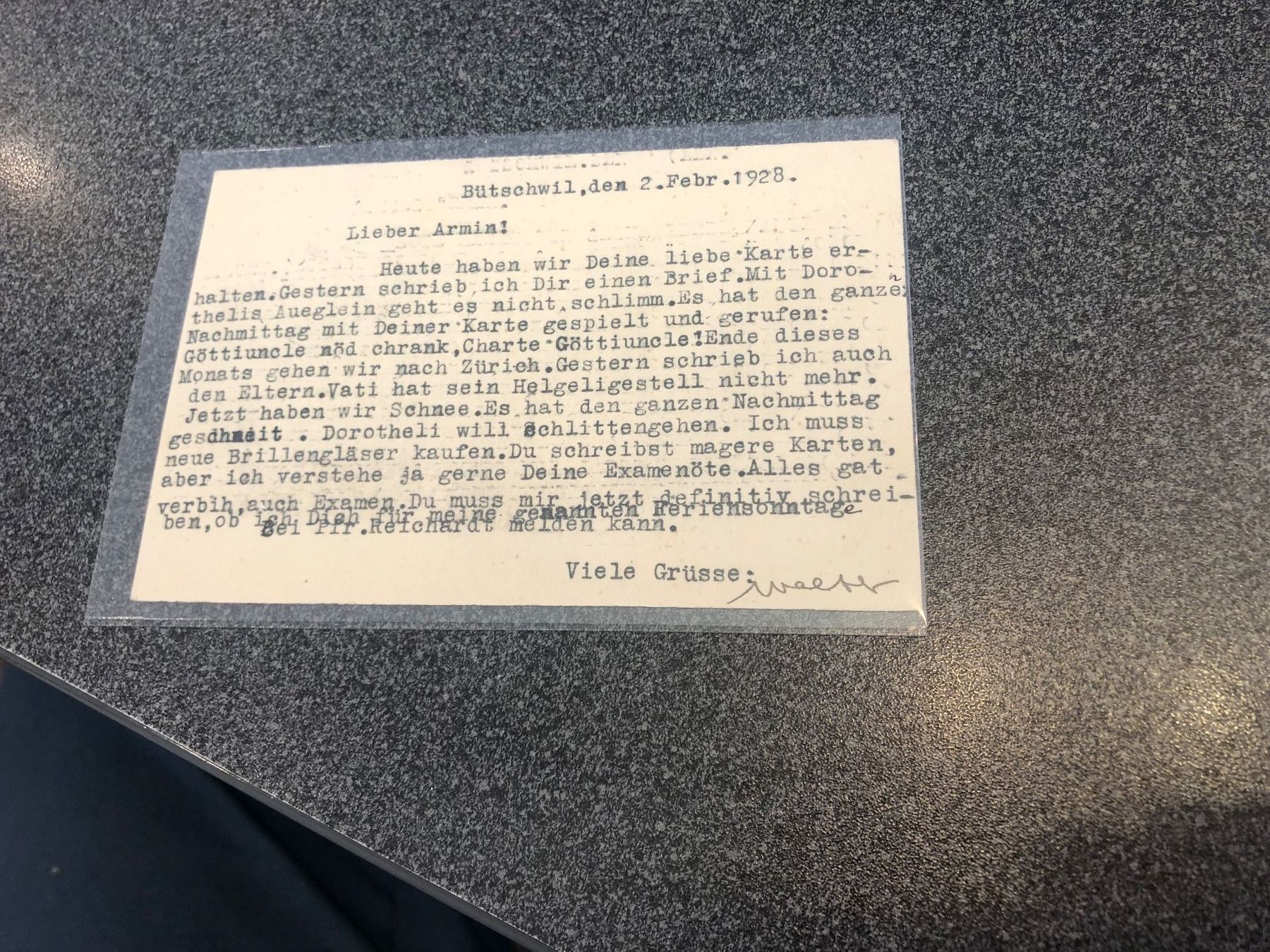 Tutti i francobolli: Bahnstempel BüTSCHWIL 1928 – Usato da Lufingen venduto da Rac0 2