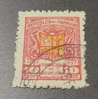 Paraguay 1937 alte briefmarke