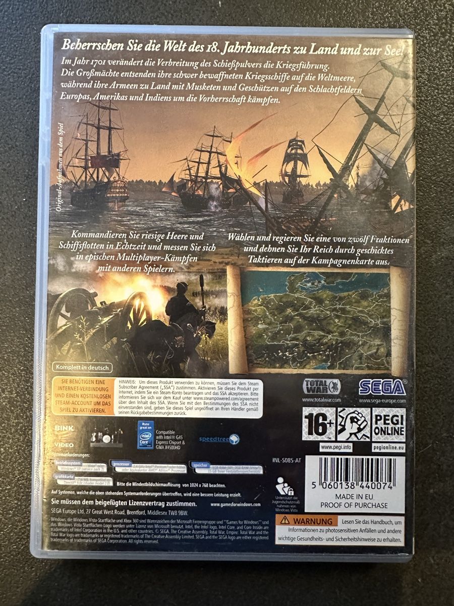 Microsoft Giochi: PC Spiel Empire Total War für Windows – Usato da Kestenholz venduto da Inna09 1